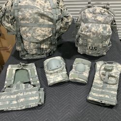 US Army Large Rucksack/Assault Pack and Gear Combo Kit(KILLER DEAL)