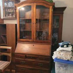 Hutch With Pull Down Desk Top. $150.00