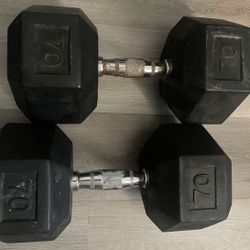 70lbs dumbbells 