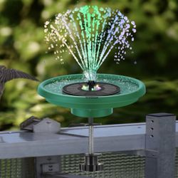 Solar Bird Bath With Fountain