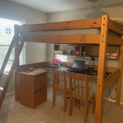 Bunk Bed With Desk Beneath