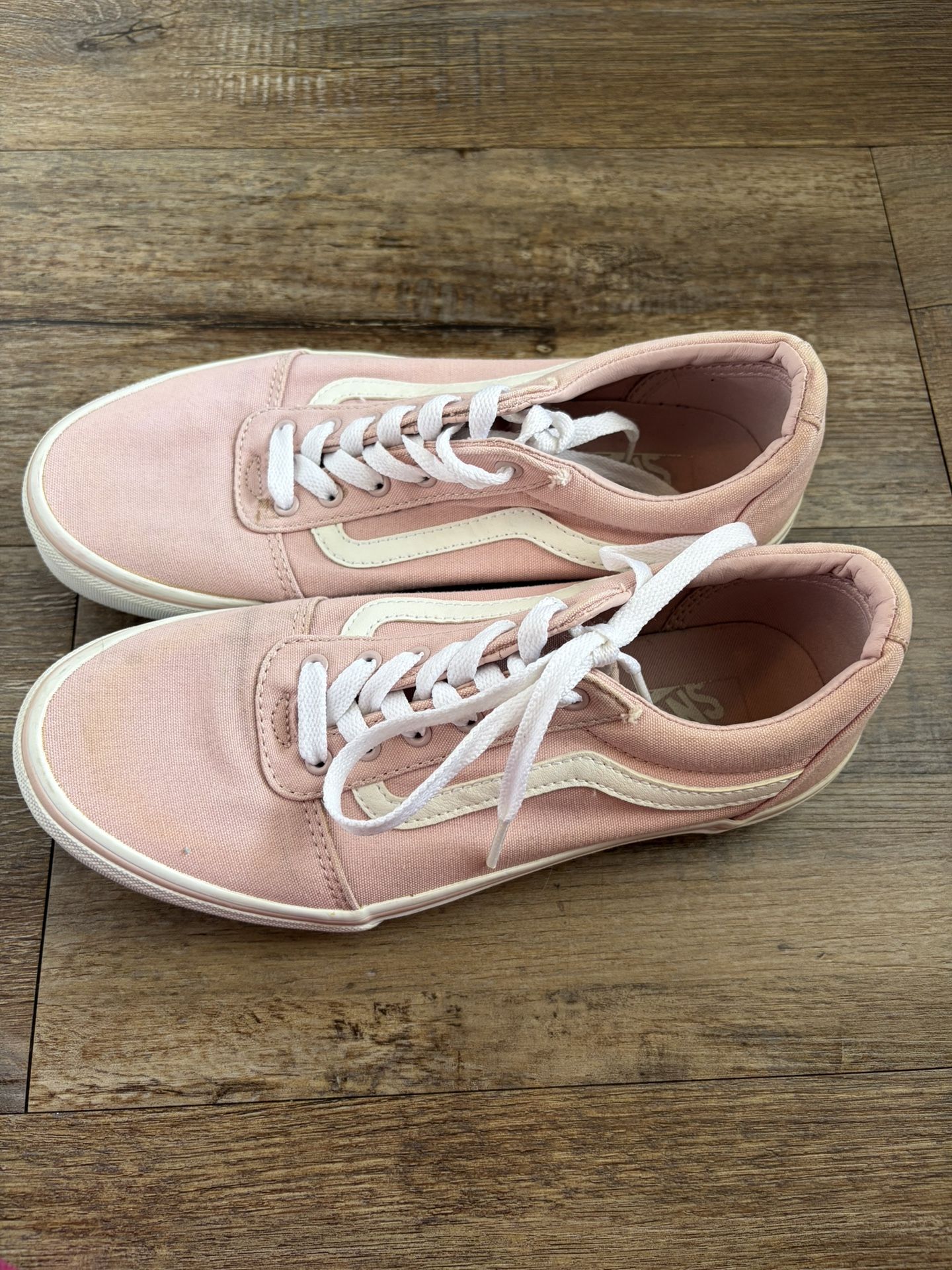 Women’s Light Pink Vans 5.5 Youth Size / 7 Womens