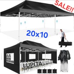 10x20 Waterproof Easy Up Canopy Tent With Side Walls Gazebo Wedding Party Pop Up Tent Canopy- (FOR SALE) Carpa