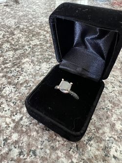 Black Diamond Engagement Ring