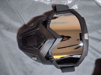 Bicycle electric bikes dust mask with goggles.