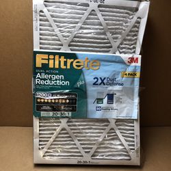 3m allergen reduction filtrete 20x30x1 air filter 4 pack  3 in 1