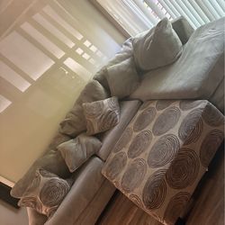Sectional with ottoman