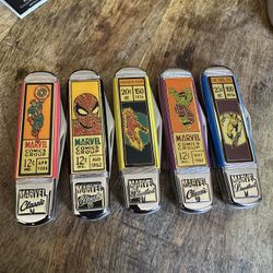Franklin Mint Marvel Knives Set Of 5 Limited Classic