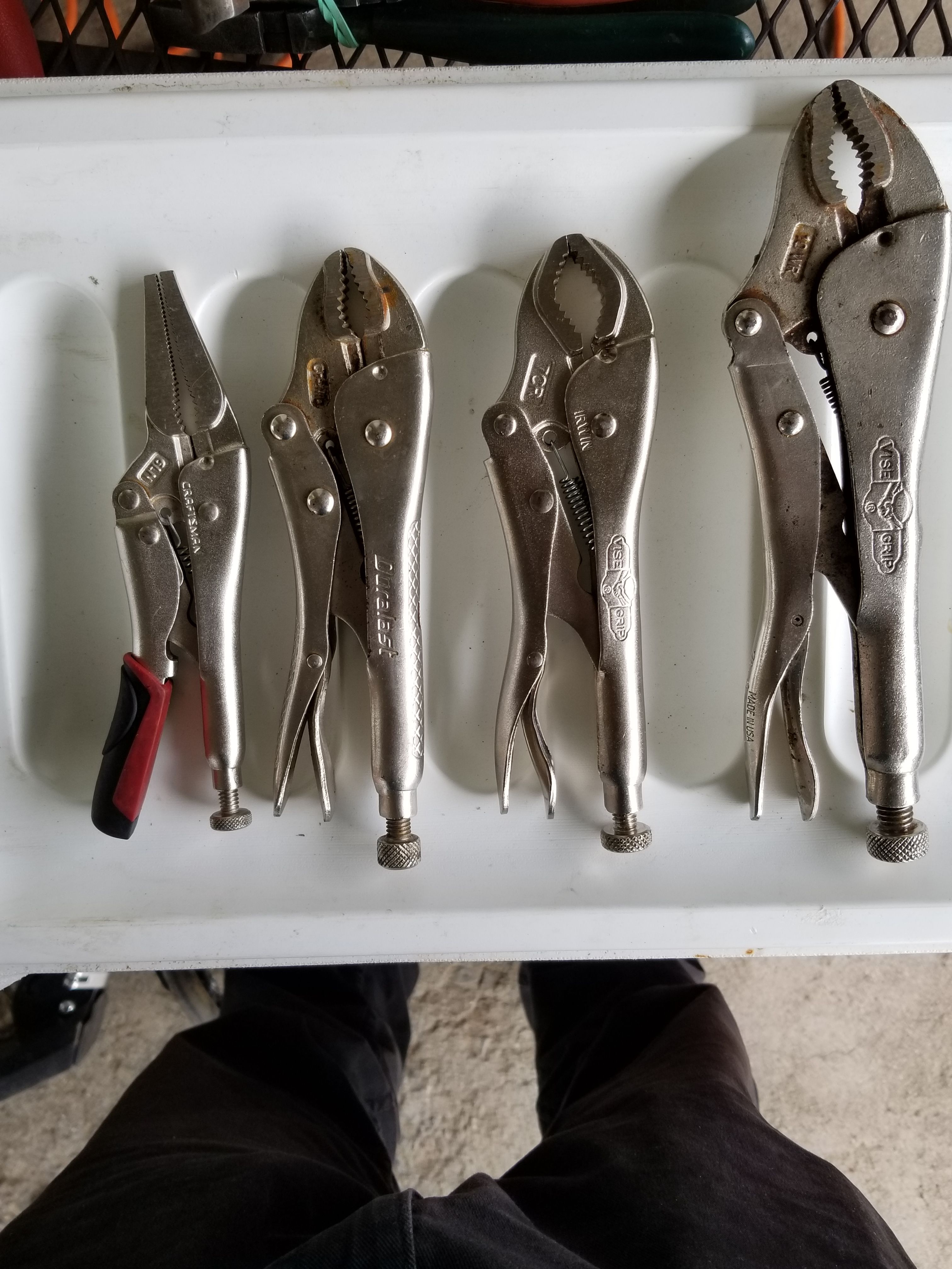 Locking pliers 4pcs Vise grip Duralast Craftsman
