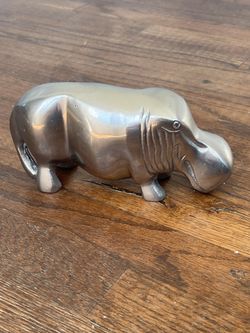 Metal Decorative Hippo