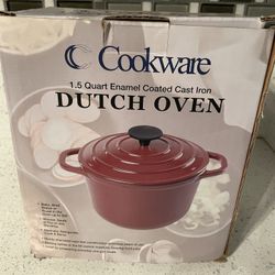 Brand New 1.5 Qt Enamel Coated Cast Iron