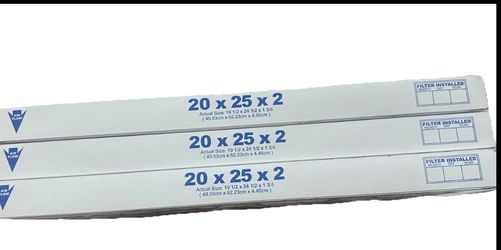 (3-Pack)HDX 20 in. x 25 in. x 2 in. Contractor Pleated Air Filter FPR 7, MERV 10