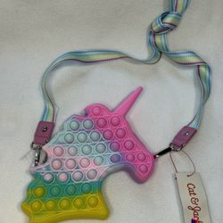 Girls Unicorn Pop it Purse