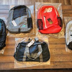 New Backpacks And Gym Bag