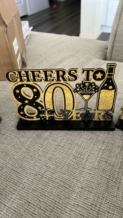 80th Table Decorations