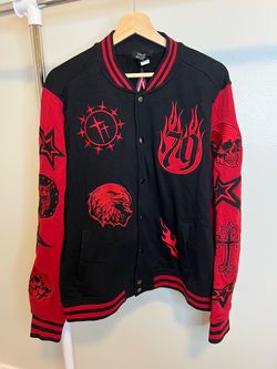 Social Collision Varsity Jacket Size Large