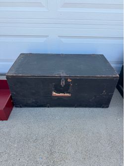 1972 Vietnam War USMC Marine Corps Footlocker with Original Red Tray📝 Listing Descriptio