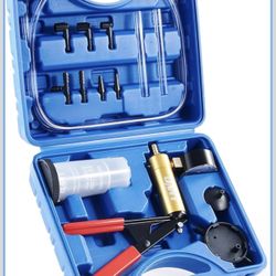 Brake Bleeder Kit with Hand Vacuum Pump and Adapters, Brake Bleeding Kit f