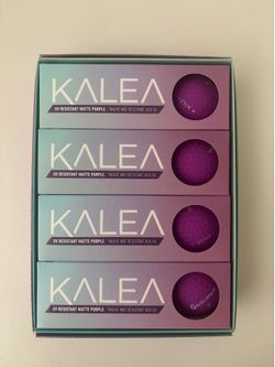 Brand New - Taylormade Kalea UV Resistant Matte Purple Golf Balls (12 ct)