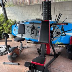 Bowflex exercise machine with extras