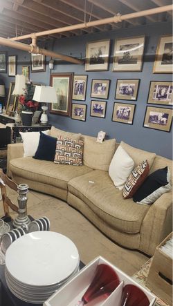 Baker curved sofa