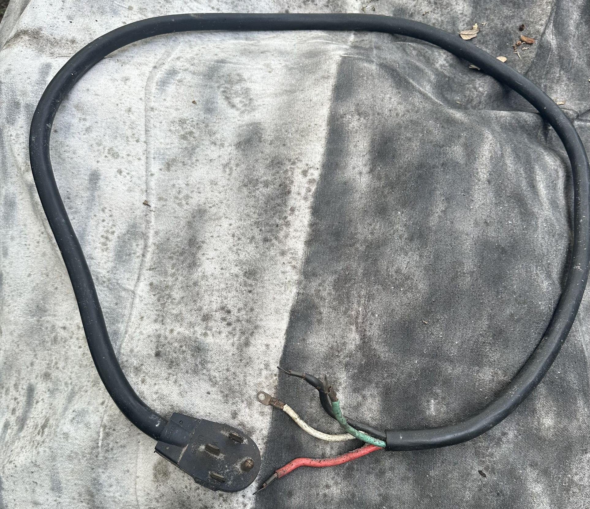 6 Foot Four Prong Cord For Dryer Or Stove