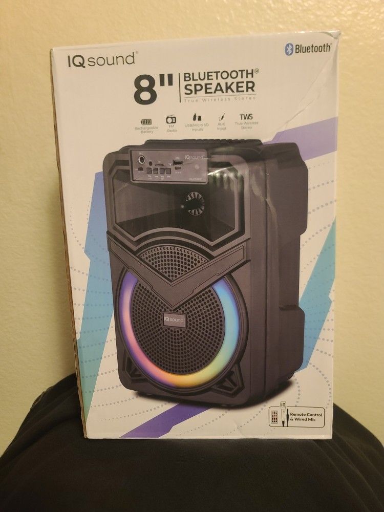 IQ SOUND 8" BLUETOOTH SPEAKER