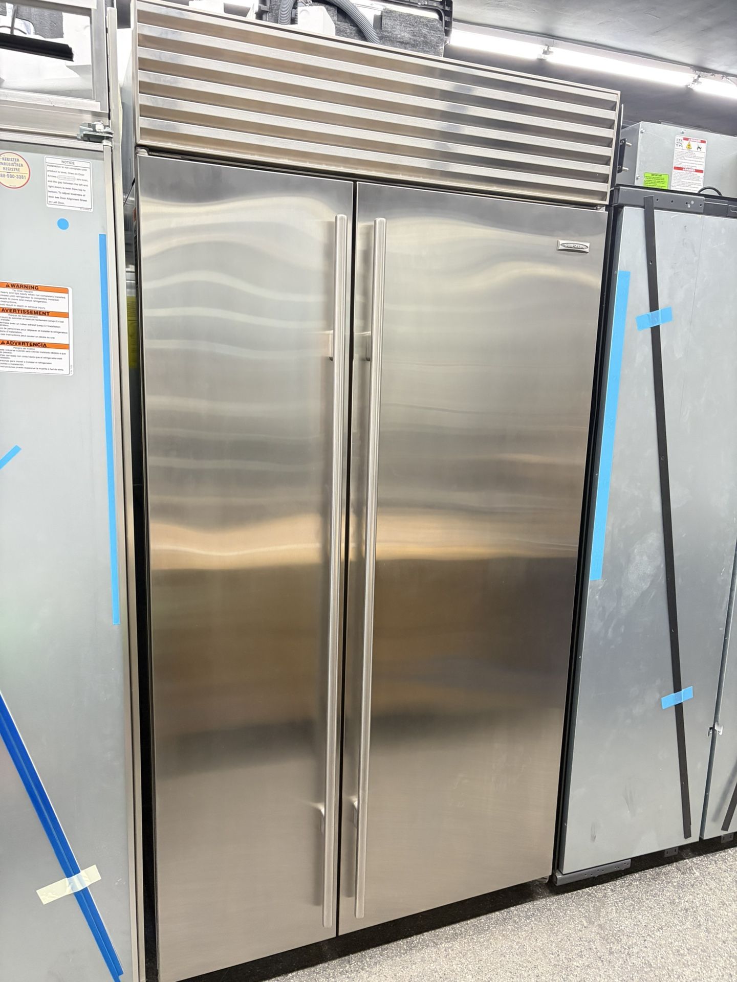 Sub Zero Side By Side Built In 42” Refrigerator Stainless Steel 