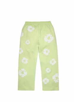 Denim tears Men's Cotton Wreath Open Hem Sweatpants