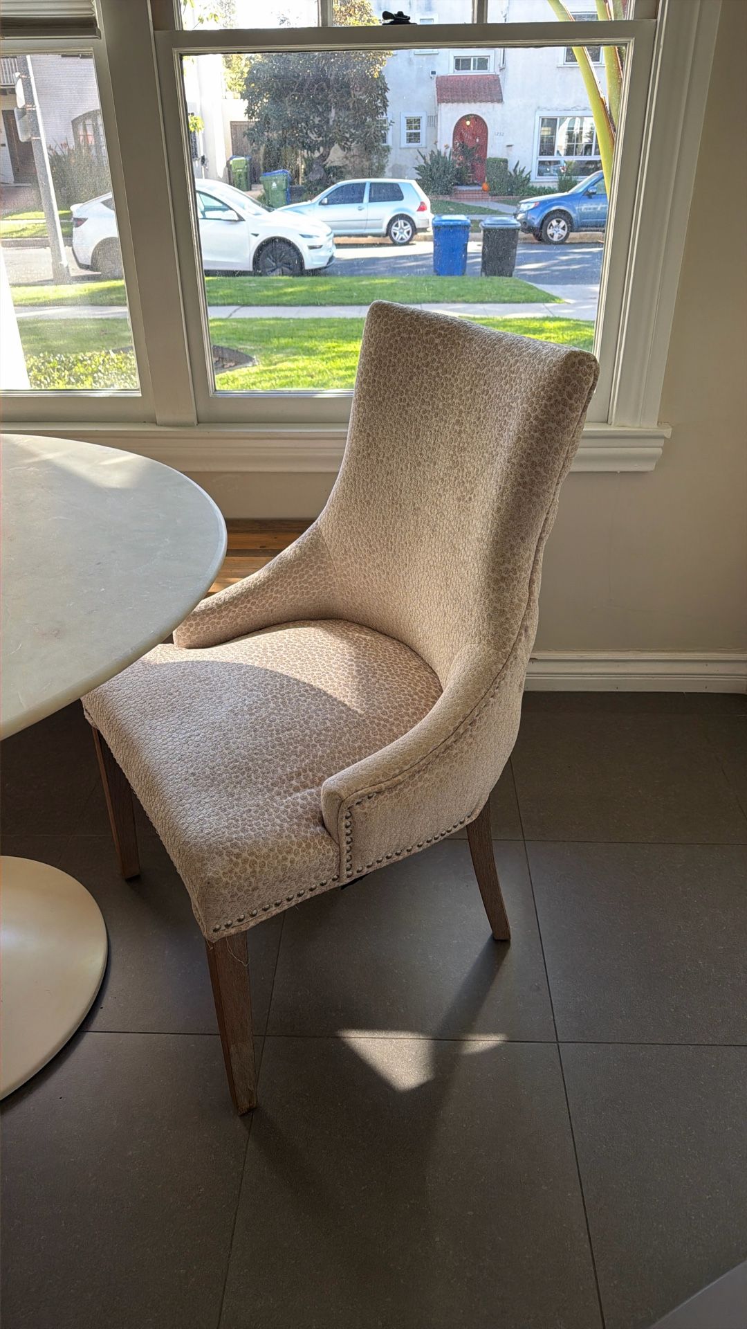 Fabric Cushion Queens chairs (2)