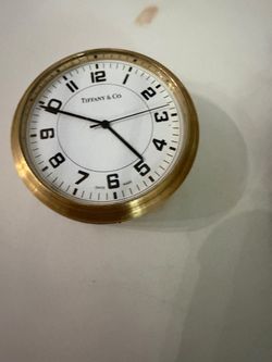 TIFFANY AND CO DESK CLOCK - RARE - VERY HARD TO FIND - VINTAGE