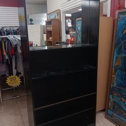 Black Book/Display Shelves w/ Mirror Backs