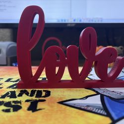 3D Printed Love Sign