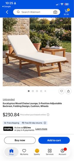 New patio lounge chair
