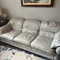 Leather Couch and chair 