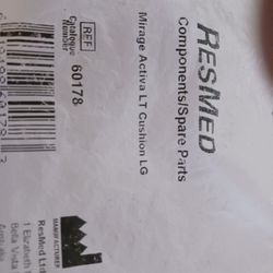 Res Med Mirage Active L T Cushion  L G #60178 New