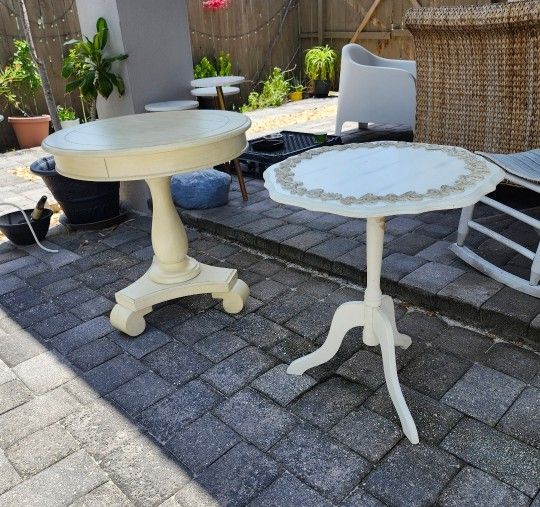 $45 Each Small Side Table Drink Table Cocktail Table Plant Stand Plant Pedestal