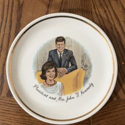 Elvis And president John F Kennedy Plates 
