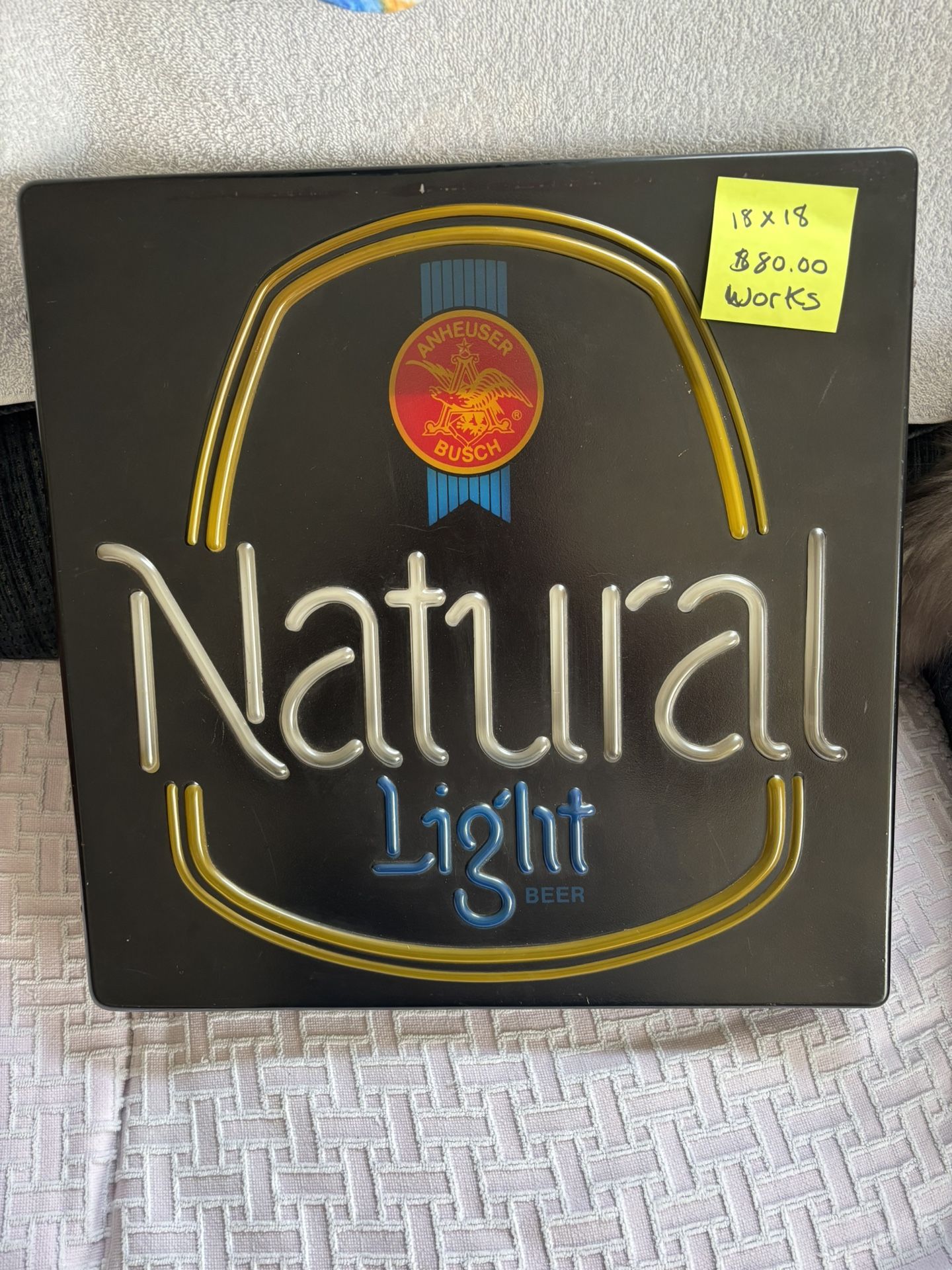 Vintage Tin Signs Plus Natural Light Vintage Light Up Tavern Sign