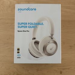 Soundcore Space One Pro Over Ear Headphones Adaptive ANC 6 Mics Hi-Res