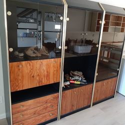 3 Piece Wall Unit/Display Cabinet 