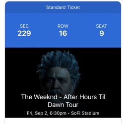 The Weeknd After hours Till Dawn Tickets