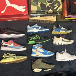Shoe Collection (size 13 + 14) Some Dead Stock Rest Are Great Condition. ALL REAL With Boxes/laces 