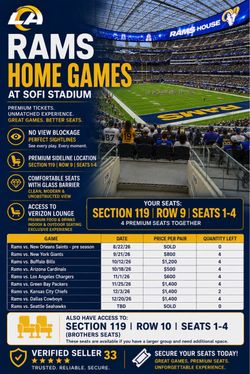 Rams Home Games!
