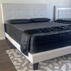$299 Brand New Queen Size Bed Frame With New Mattress/Fast Delivery 