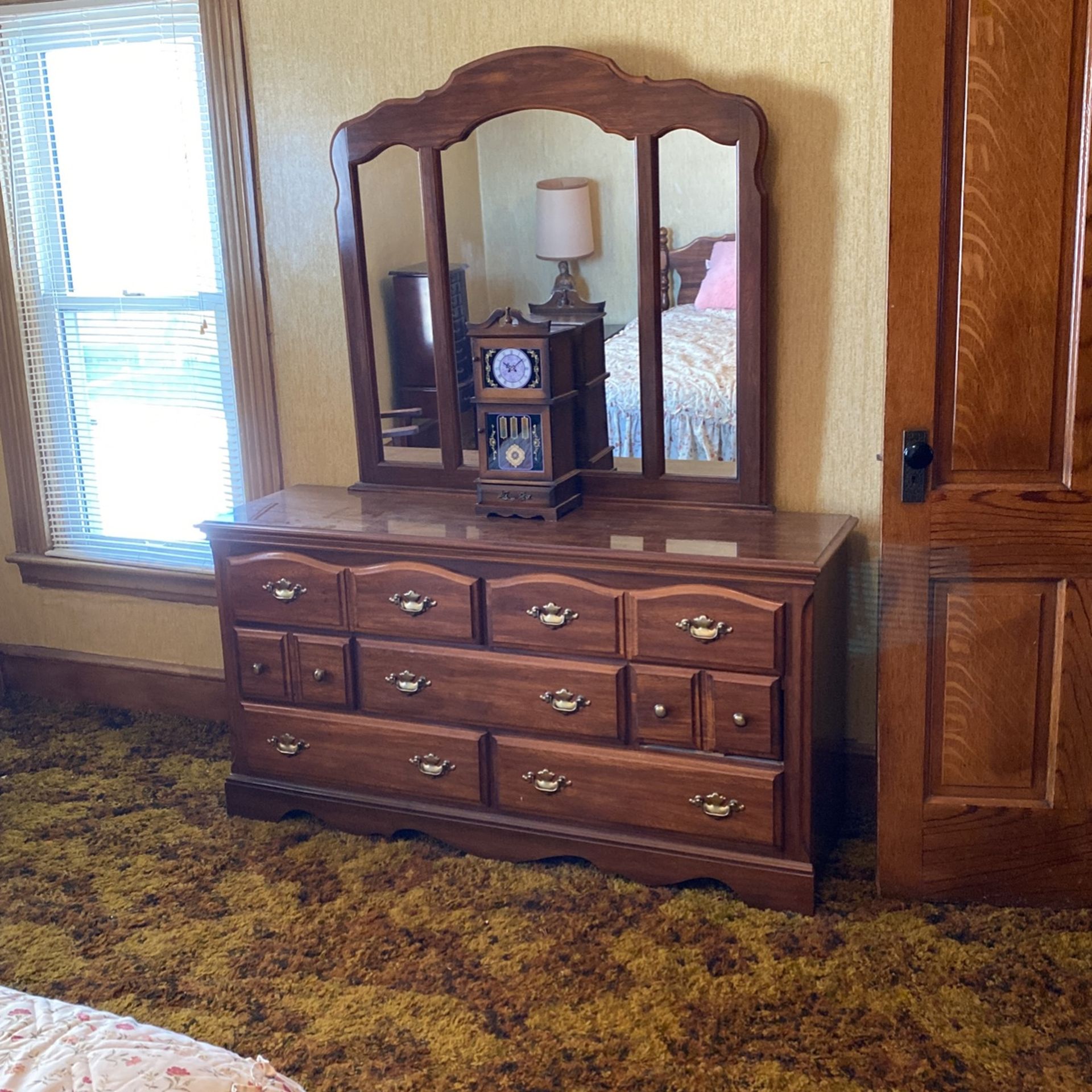 Dresser With Headboard 