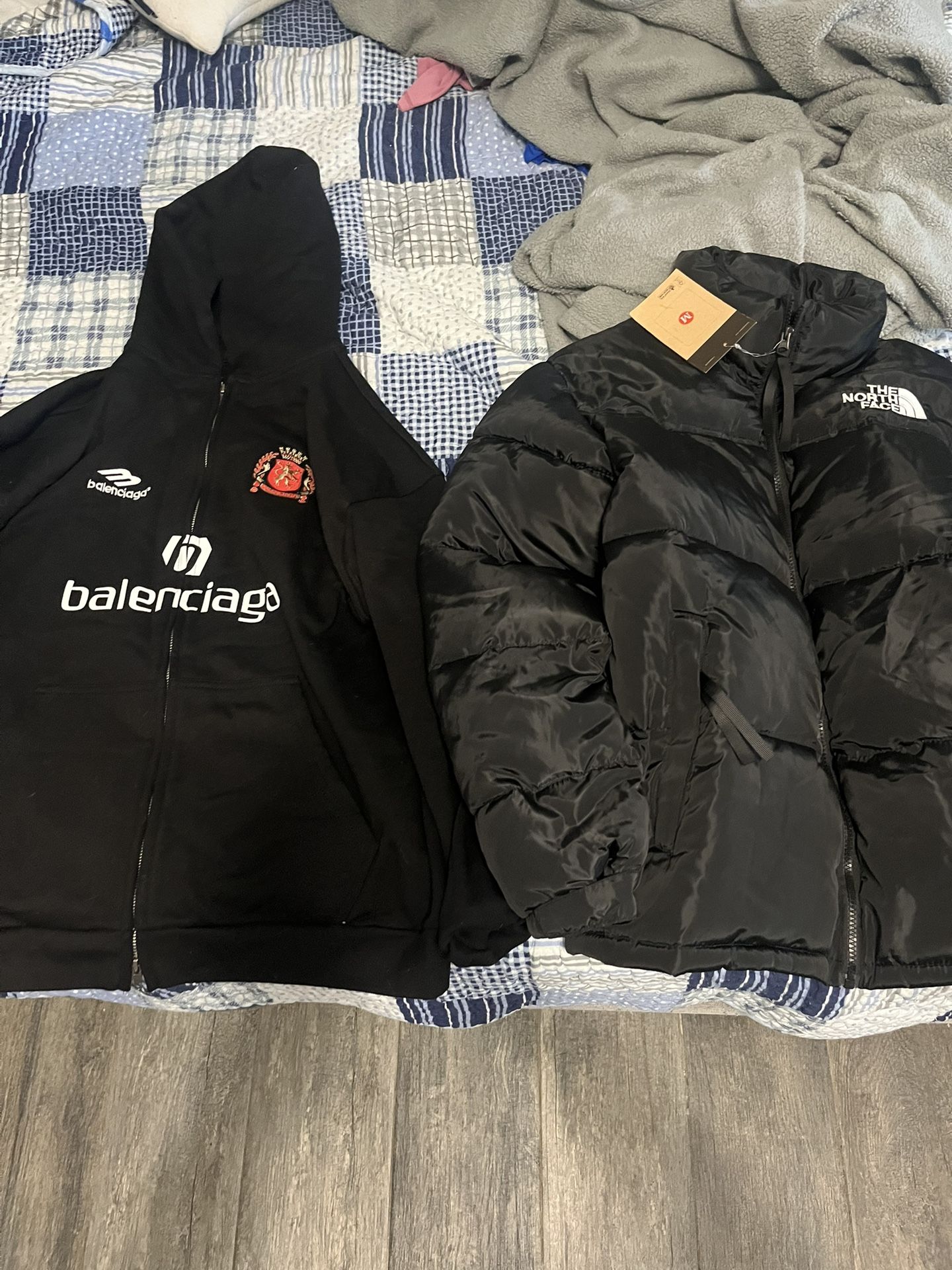 2 For 1 Deal Balenciaga Hoodie And North Fave Jacket