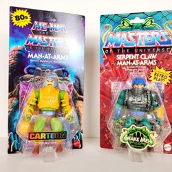 MOTU Man-At-Arms Cartoon Collection And Snake Men