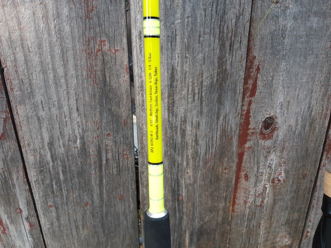 Enigma rod brand new never used$60 perfect for kayak, shore, pier or jetties.