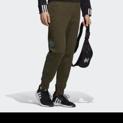 Adidas Originals R.Y.V. Sweat Pants French Terry Pants With A Modern Logo Look Size M Green